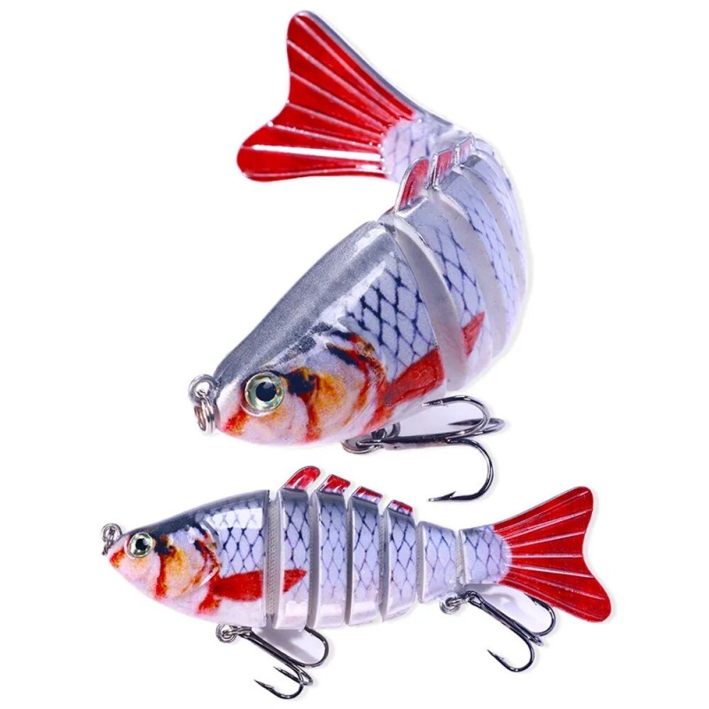 10cm 15g 7-segement Swimbait Pike Wobblers Crankbait Fishing Lure Multi Jointed Hard Bait Musky Sinking Isca Artificia - Fishing Lures - AliExpress
