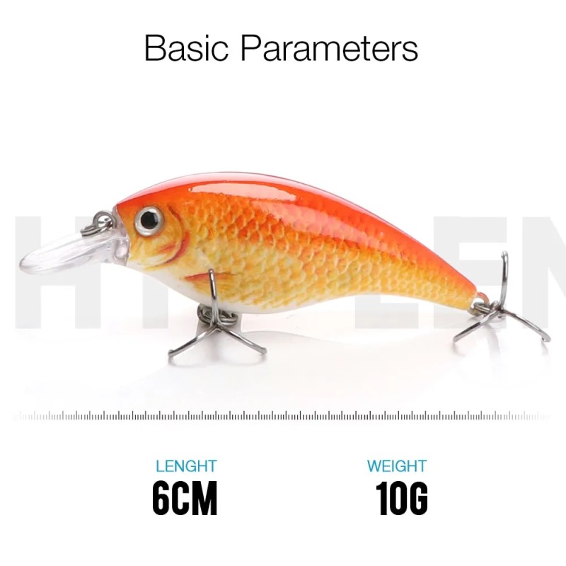 Floating Fishing Lure Minnow Wobbler | Wobbler Crankbait Jerkbait - 6cm 10g Minnow - Aliexpress