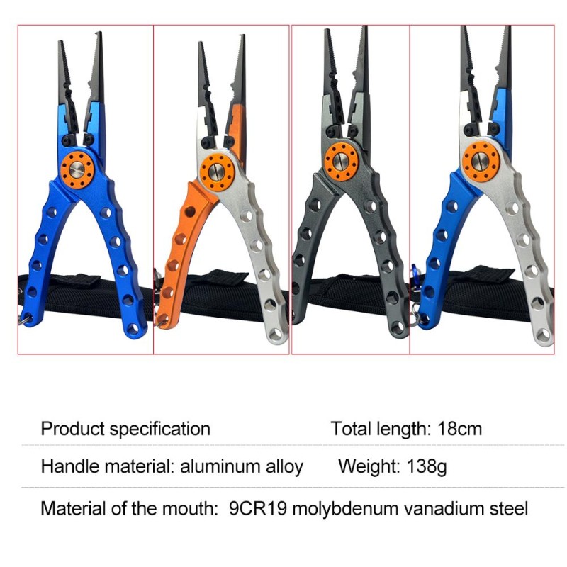 Fishing Pliers Line Cutter Multifunctional Knot Aluminum Alloy Scissors Hook Remover 150g 20CM Fishing Equipment| |   - AliExpress
