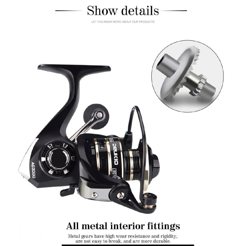 Spinning Reel Max Drag 8KG for Fishing AC3000 4000 5000 Reel Metal Spool Handle Sea Jig Carp Reel Fishing Coil Wheel| |   - AliExpress