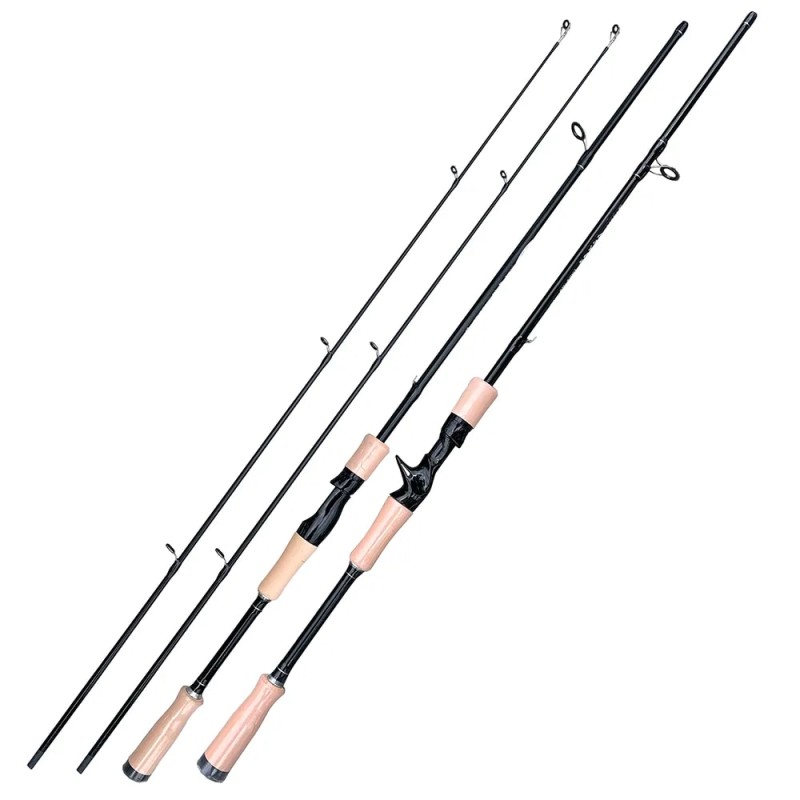 Ultralight Carbon Rods ML Spinning Casting Fishing Rods 2 Section Travel Lure Rod 1.8m 1.65m| |   - AliExpress