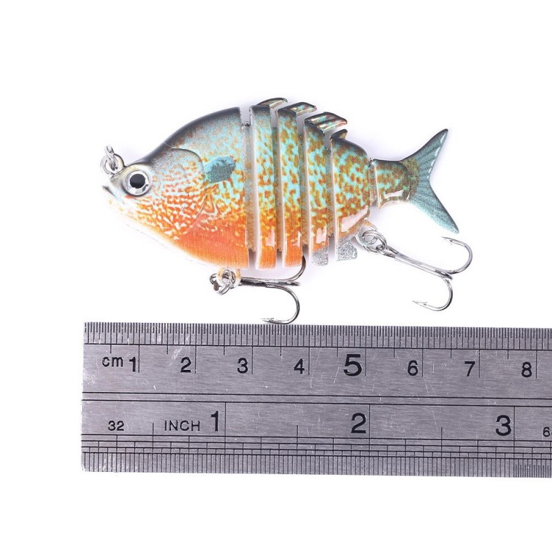 63mm 9.3g Lifelike Swimbait Fishing Lures Hard Bait Treble Hook Jointed Bass - Fishing Lures - Aliexpress