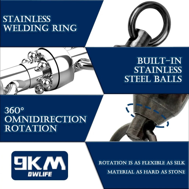 Ball Bearing Fishing Swivel Snap | Ball Bearing Swivel Split Ring - Fishing Bearing - Aliexpress