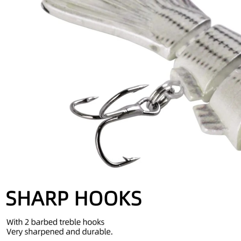 Aorace 1 Pieces Fishing Lures Multi 6/7 Segments Jointed Hard Bait Wobblers Swimbait Crankbait Swim Bass For Pike Sinking| |   - AliExpress