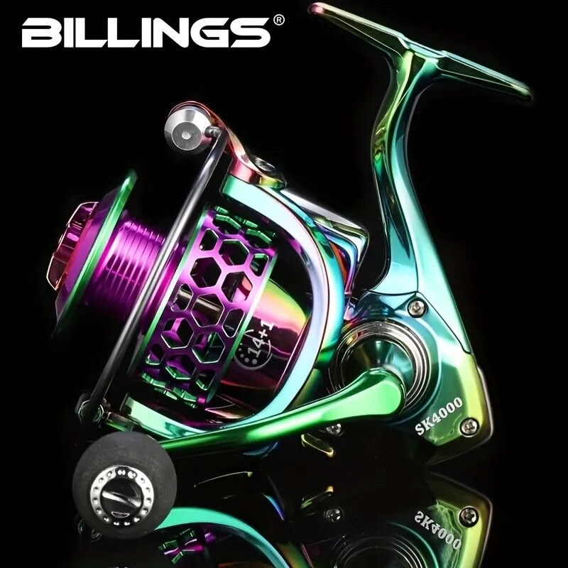 BILLINGS SK 1000 6000 Series, 5.0:1/4.7:1 Gear Ratio, 22LB Max Drag, CNC Metal Rocker,Spinning Fishing Reel,For Freshwater Saltw| |   - AliExpress