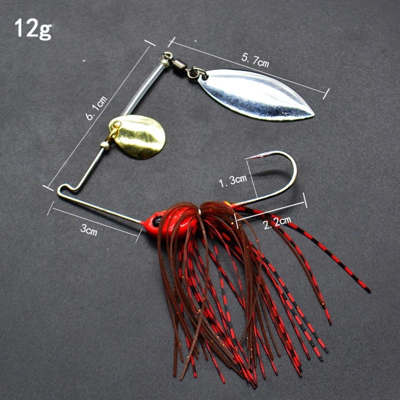 1pcs Fishing Lure 12/17g Wobblers Lures Spinners Spoon Bait For Pike Peche Tackle All Artificial Baits Metal Sequins Spinnerbait| |   - AliExpress