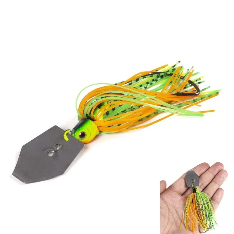 Fishing Lure Bait Spoon Buzzbait | Rubber Skirts Fishing Jig Lure - 1pcs Fishing - Aliexpress