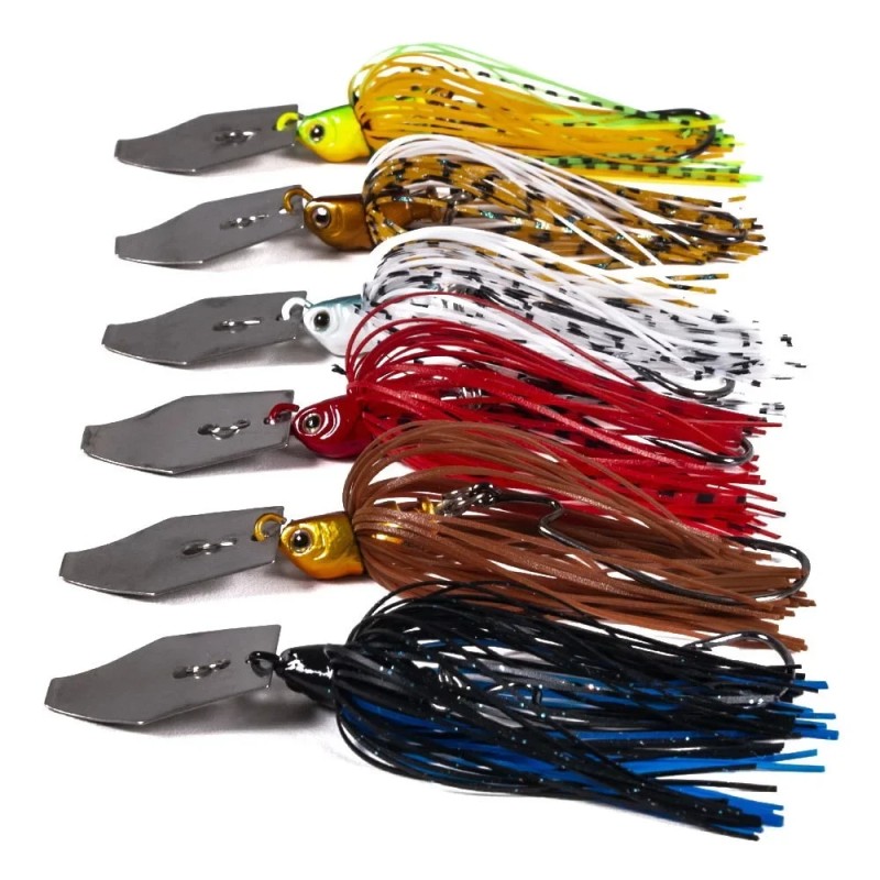 Fishing Lure Bait Spoon Buzzbait | Rubber Skirts Fishing Jig Lure - 1pcs Fishing - Aliexpress
