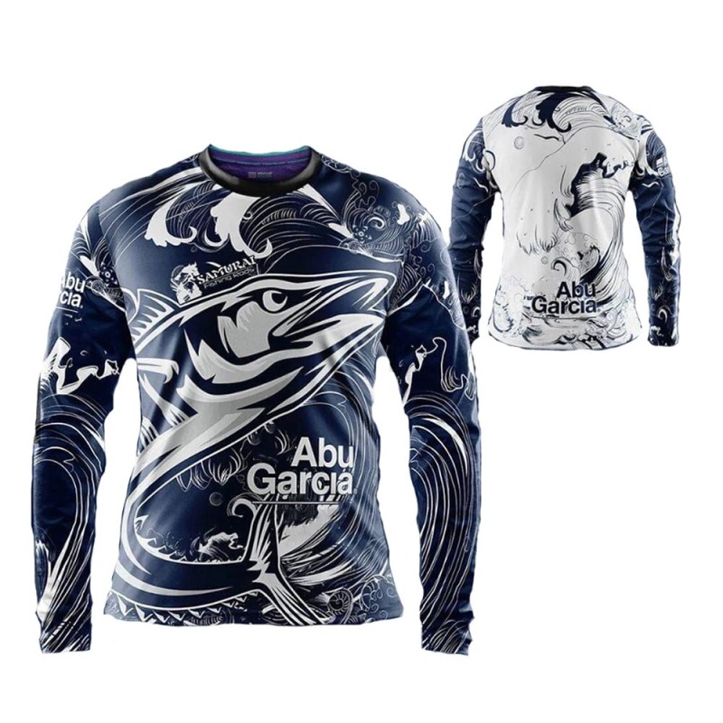 Fishing suit men's summer sunscreen outdoor long sleeved quick drying blue fish head casual shirt| |   - AliExpress