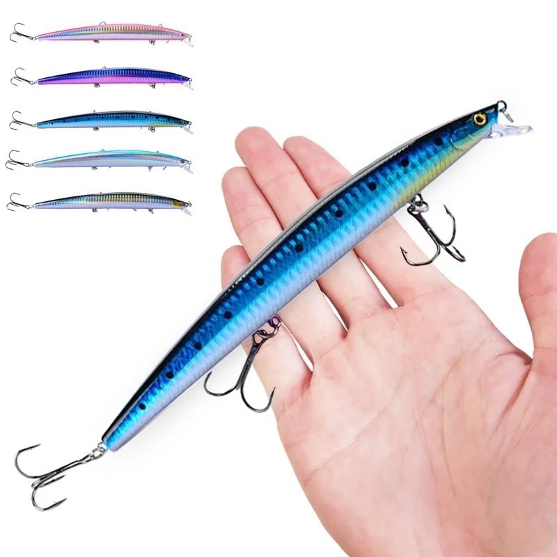 Flysand Fishing Lures Fishing Hard Bait Crankbaits Isca Artificial Pesca Sea Wobbler Swimming Baits Big Laser Minnow 18cm/24g - Fishing Lures - AliExpress