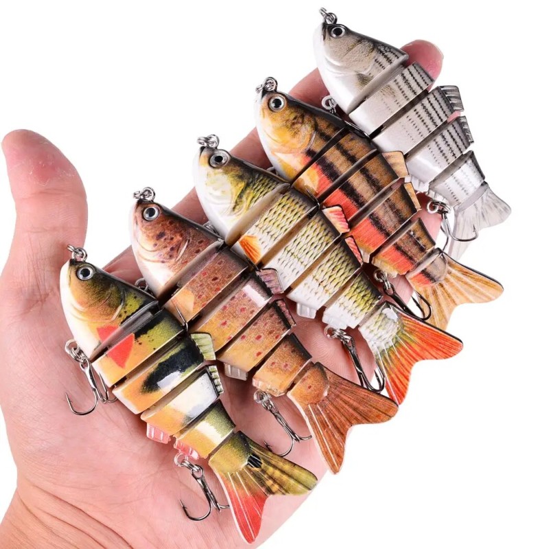 Fishing Wobbler Lifelike 6/7 Segment Swimbait Crankbait Hard Bait Slow 10cm 17g 15g Isca Artificial Lures Fishing Tackle - Fishing Lures - AliExpress