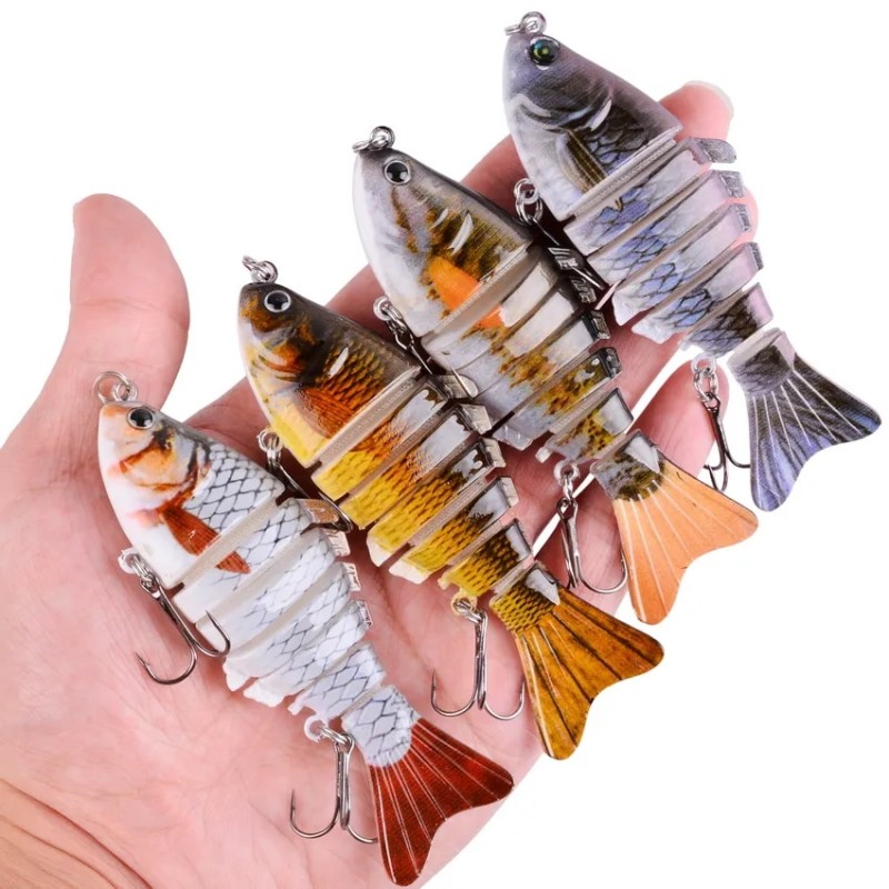 Fishing Wobbler Lifelike 6/7 Segment Swimbait Crankbait Hard Bait Slow 10cm 17g 15g Isca Artificial Lures Fishing Tackle - Fishing Lures - AliExpress