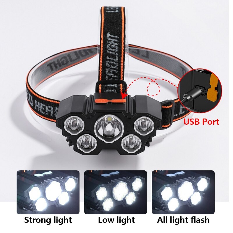 Head Lamp Usb Rechargeable Battery | Fishing Headlight Battery - Usb Rechargeable - Aliexpress
