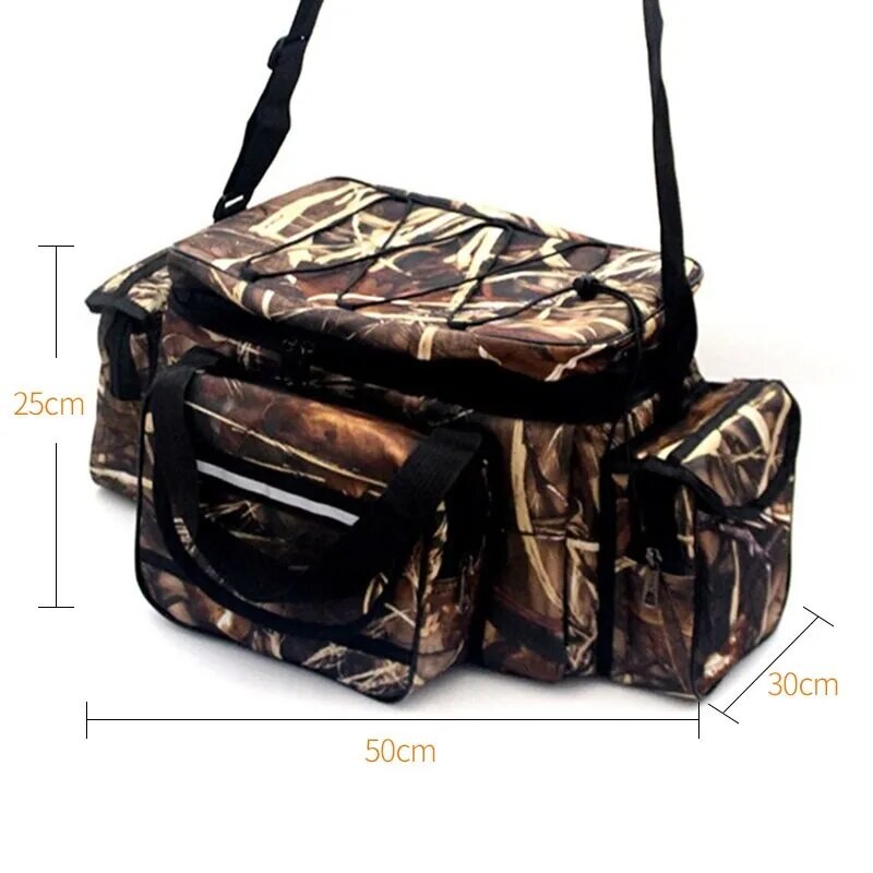 Waterproof Fishing Bag Nylon Large Capacity Multi Purpose Fishing Tackle Two Layer Waterproof Outdoor Shoulder Bags| |   - AliExpress
