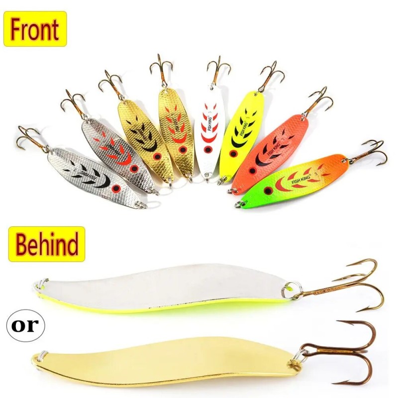 1PC 18g 27g Spinner Fishing Lure Metal Bait Spoon Fishing Tackle  Sequin Paillette Single Hooks| |   - AliExpress