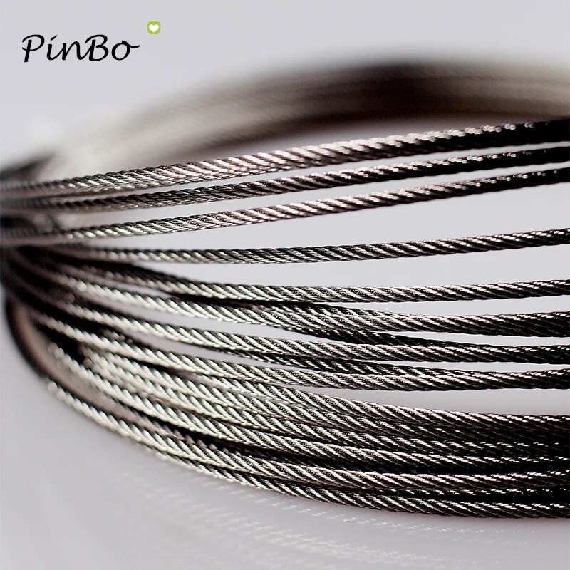 50/100m 0.6mm-1.2mm Diameter 7x7 Structur 304 Stainless Steel Wire Rope Alambre Cable Softer Fishing Lifting Cable E - Lifting Chain & Rope Fittings - AliExpress