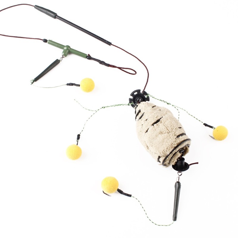 FISH KING 30 80g Carp Fishing Bait Cage Line Group High Carbon Steel Metal Feeder Hook Sinking Artificial Lure Accessories| |   - AliExpress