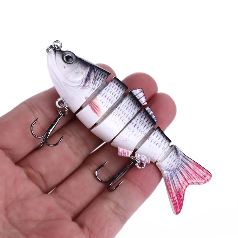 6 Pieces/set Fishing Lures Set With Box Multi Segments Jointed Hard Bait Wobblers Swimbait Crankbait Swim Bass For Pike Sinking - Fishing Lures - AliExpress