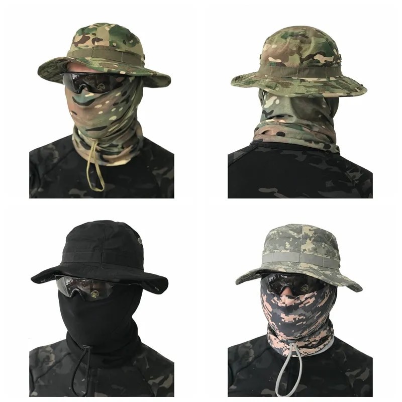 Military Army Fishing Hats Men | Military Boonie Army Hats Men - Tactical Camouflage - Aliexpress