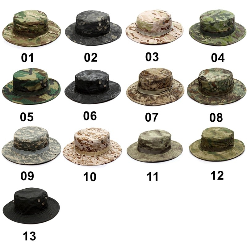 Military Army Fishing Hats Men | Military Boonie Army Hats Men - Tactical Camouflage - Aliexpress