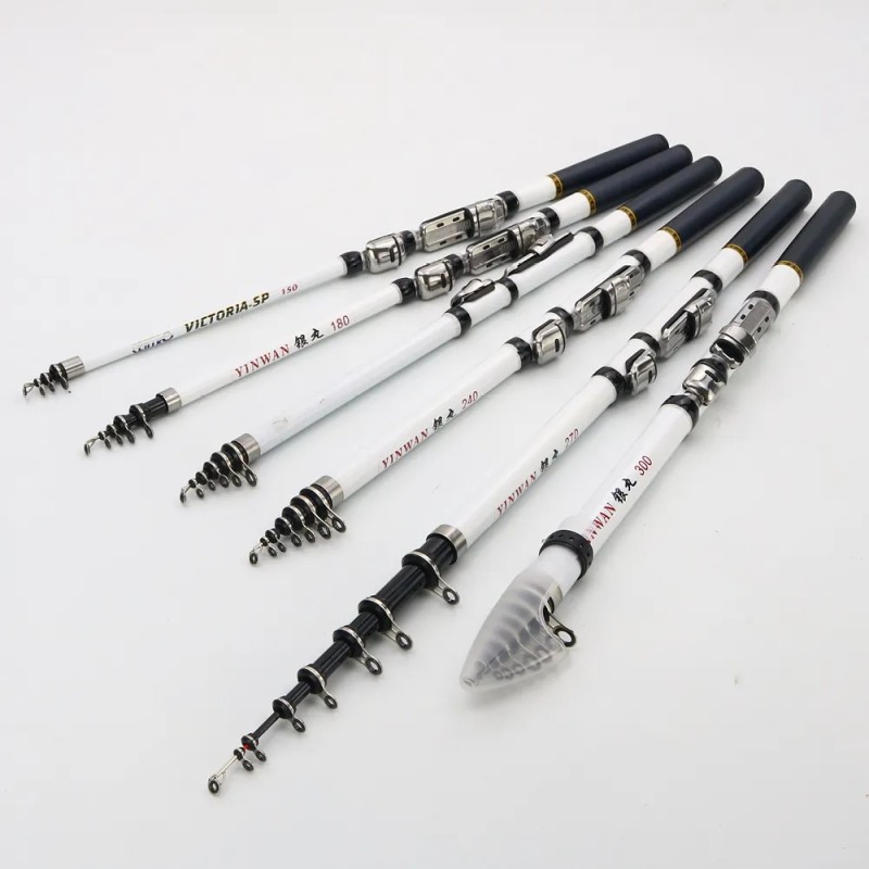 Telescopic Rock Fishing Rod Spinning Fly Carp Feeder Carbon Fiber Pesca 3M 2.7M 2.4M 2.1M 1.8M 1.5M Mini Travel Rod  Reel Seat| |   - AliExpress