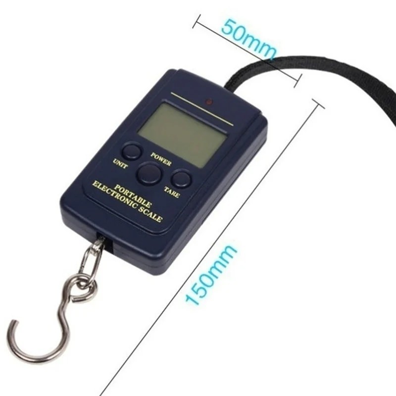 FLYSAND Mini Digital Scale 40kg X 10g for Fishing Luggage Travel Weighing Steelyard Hanging Electronic Hook Scale Fishing Tool| |   - AliExpress