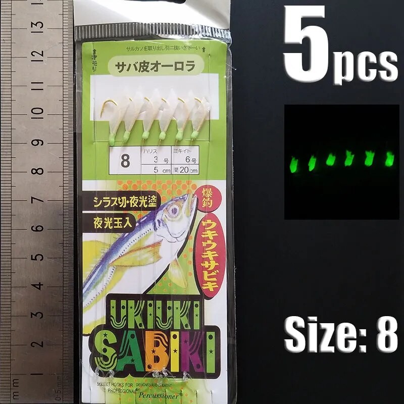 Sabiki Lure Rigs Fishing | Sea Fishing Sabiki Tackle | Sabiki Sea Fishing Lure - 5pcs - Aliexpress