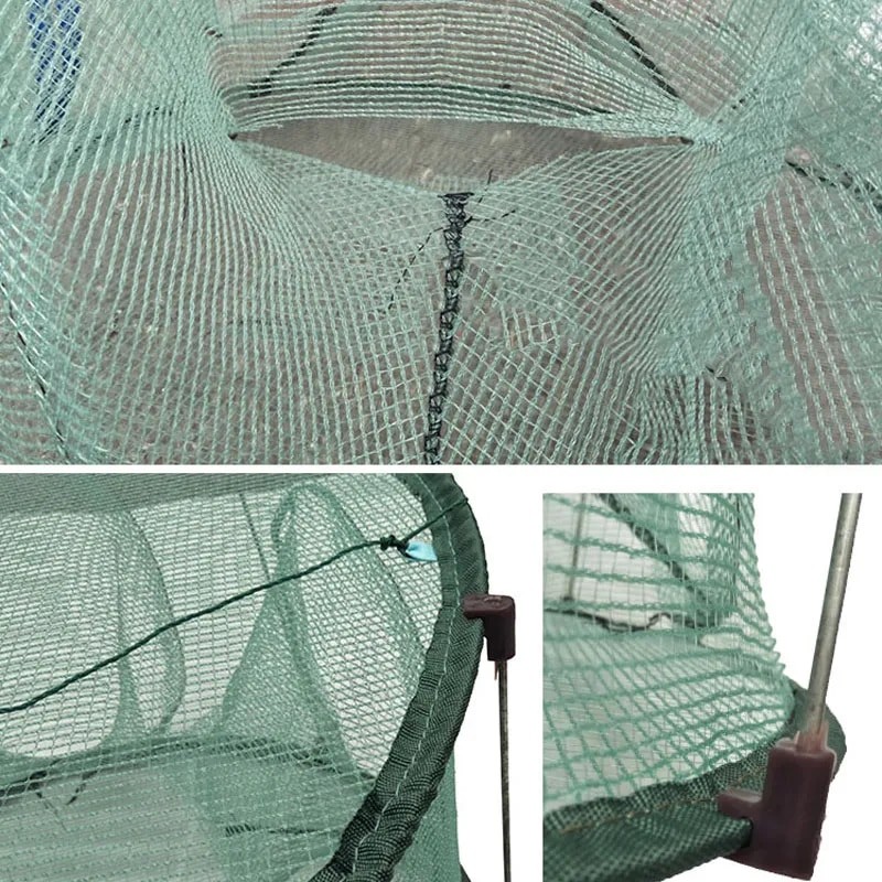 Folding Portable Hexagonal Net Fishing Net Casting Crayfish Catcher Fish Trap Shrimp Catcher Tank Cage Net| |   - AliExpress