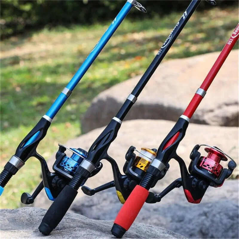 1.1M/1.3M/1.5M SuperHard Travel Fishing Rod Spinning Fishing Pole Portable Telescopic Fishing Rods Fishing Tackle| |   - AliExpress