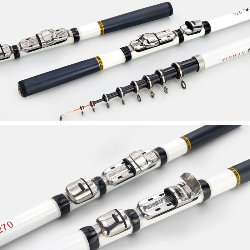 Telescopic Rock Fishing Rod Spinning Fly Carp Feeder Carbon Fiber Pesca 3m 2.7m 2.4m 2.1m 1.8m 1.5m Mini Travel Rod Reel Seat - Fishing Rods - AliExpress