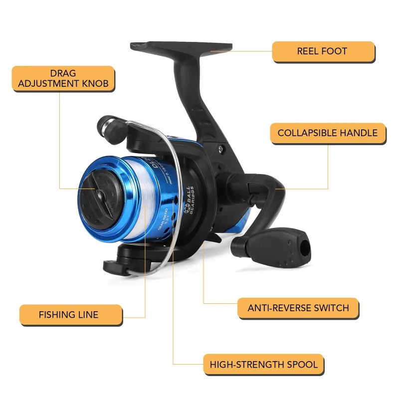 1.8m Fishing Rod And Reel Combo Full Kit With Lures Swivels Bell Float Hair Rigs For Outdoor Fishing Accessories - Rod Combo - AliExpress