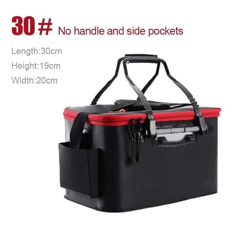 Fishing Bucket EVA Foldable Thickened Live Fish Box Portable Outdoor Fishing Bags Accessories 30/40/50CM| |   - AliExpress