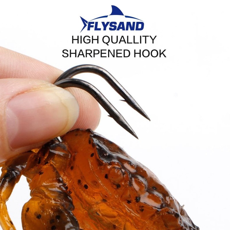 FLYSAND Bionic Crab Silicone Soft Bait Artificial Lifelike Sharp Hook Fishing Lure Freshwater Fish Jig Head Baits Fishing Tackle| |   - AliExpress