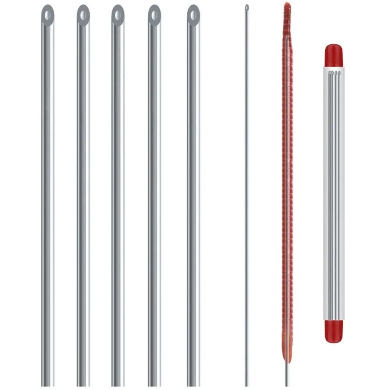 Quick Earthworm Hooking Needle Pins Hollow Gas Needle Fishing Tools Worm Baiting Needle Driller No Escaping Hook Needles| |   - AliExpress