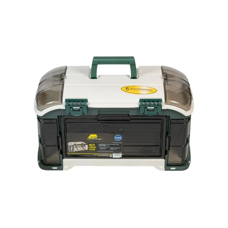 Outdoor Sports Angled Fishing Tackle Box Storage System Green / Tan 11.5oz Equipment Tools Suitcase Entertainment| |   - AliExpress