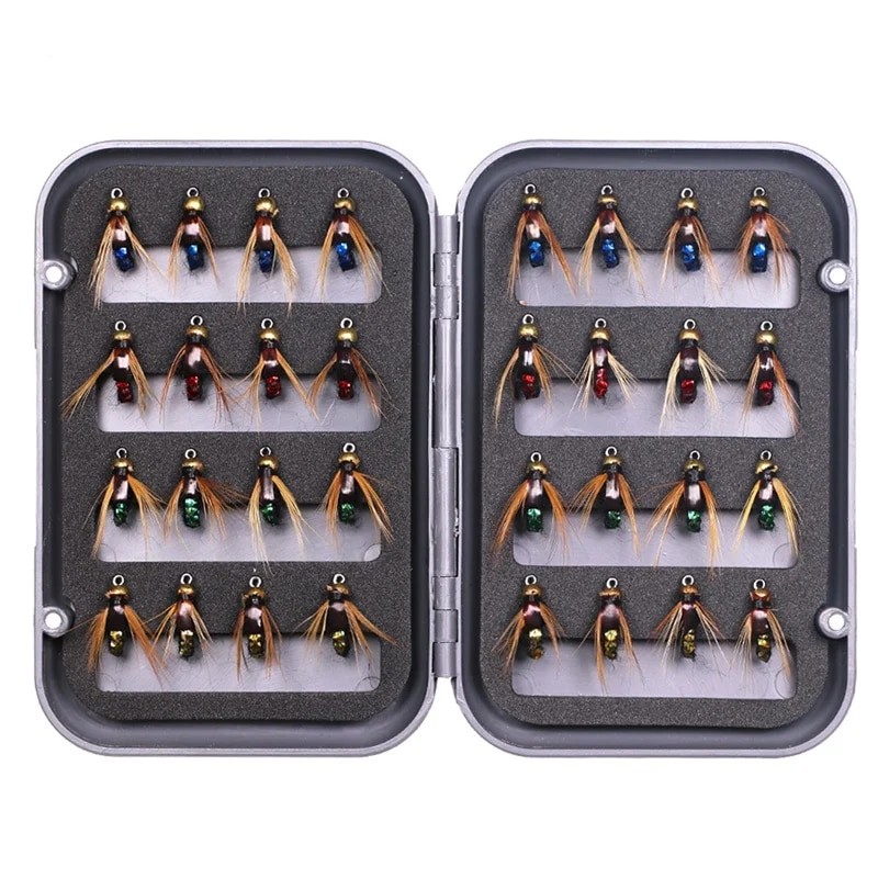 Fly Fishing Flies Kit Artificial Bait Nymph Scud Fly Bug Worm Trout Fishing Flies Insect Fishing lure Pack of 4pcs /8pcs /32pcs| |   - AliExpress