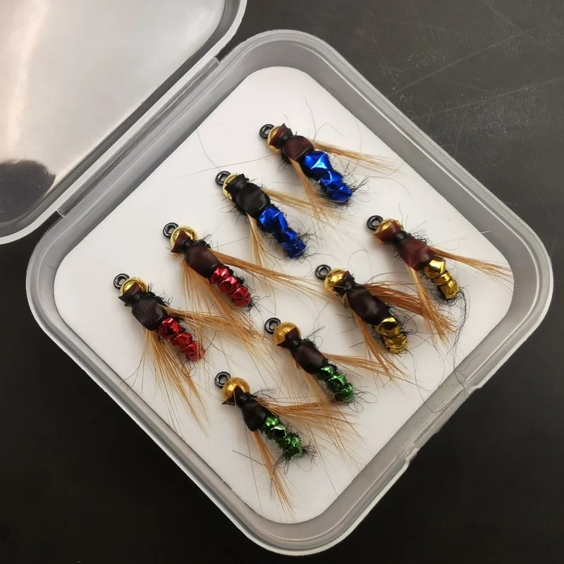 Fly Fishing Flies Kit Artificial Bait Nymph Scud Fly Bug Worm Trout Fishing Flies Insect Fishing lure Pack of 4pcs /8pcs /32pcs| |   - AliExpress