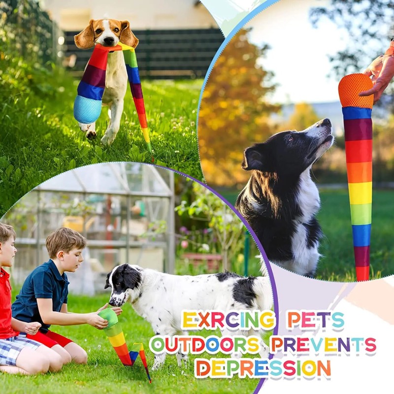 Throw and Catch Ball with Rainbow Tail Soft Rainbow Play Ball Sports Comet Balls Playground Toys Bulk for Indoor Outdoor Games| |   - AliExpress