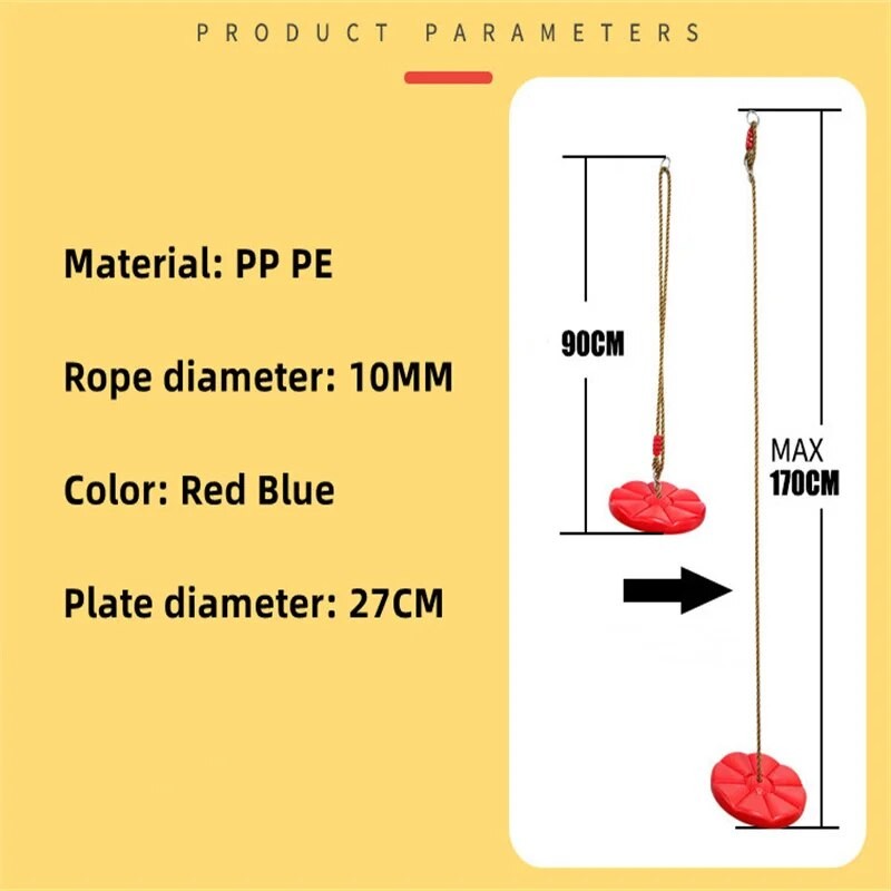 Children's Indoor Outdoor Sports Disc Petal Swing Physical Training Hanging Toy Playground Parent-child Interaction Fun Gift - Toy Swings - AliExpress