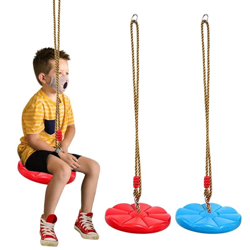 Children's Indoor Outdoor Sports Disc Petal Swing Physical Training Hanging Toy Playground Parent-child Interaction Fun Gift - Toy Swings - AliExpress