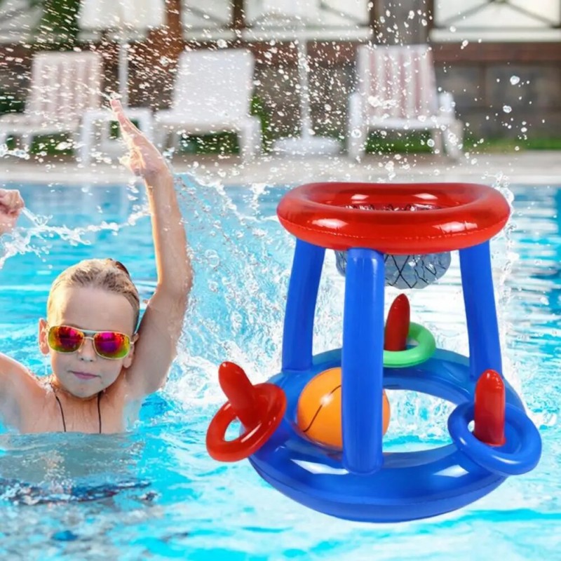 1 Set Creative Ball Pool Toy Diverting Playing Outdoor Fun Sports Swimming Pool Basketball Summer Water Toys Game Accessories| |   - AliExpress