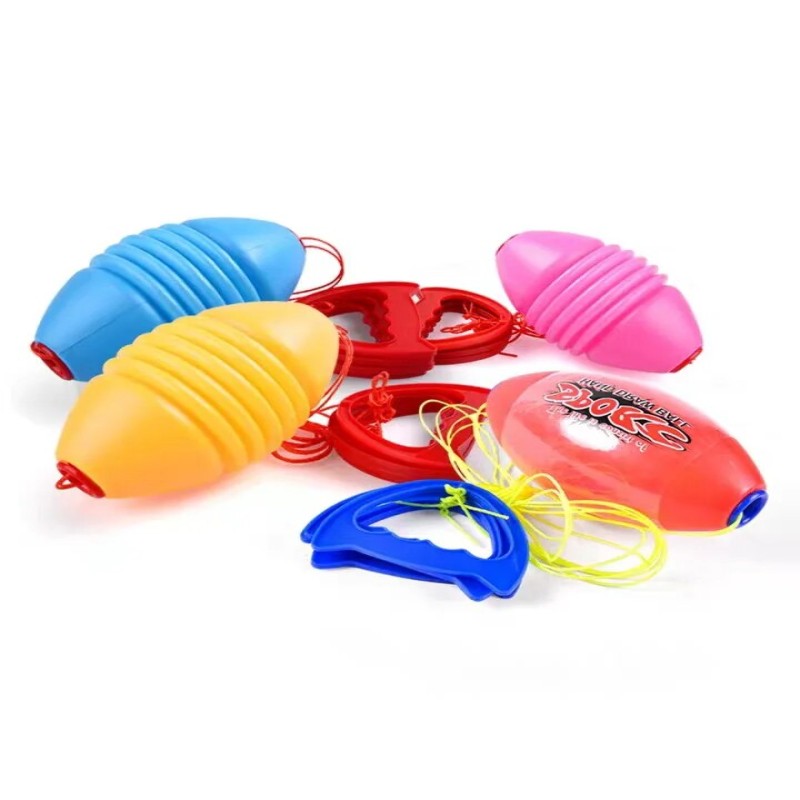 Children's Rally Ball Parent child Toy Double Shuttle Hand Drawn Ball Fun Outdoor Sports Fitness Throw Combination Shuttle Ball| |   - AliExpress