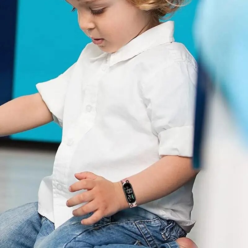 Children Watches For Girls Cartoon Print Outdoor Sports Watch Outdoor Sports Watch With Pedometer And Calorie Counting Fun| |   - AliExpress