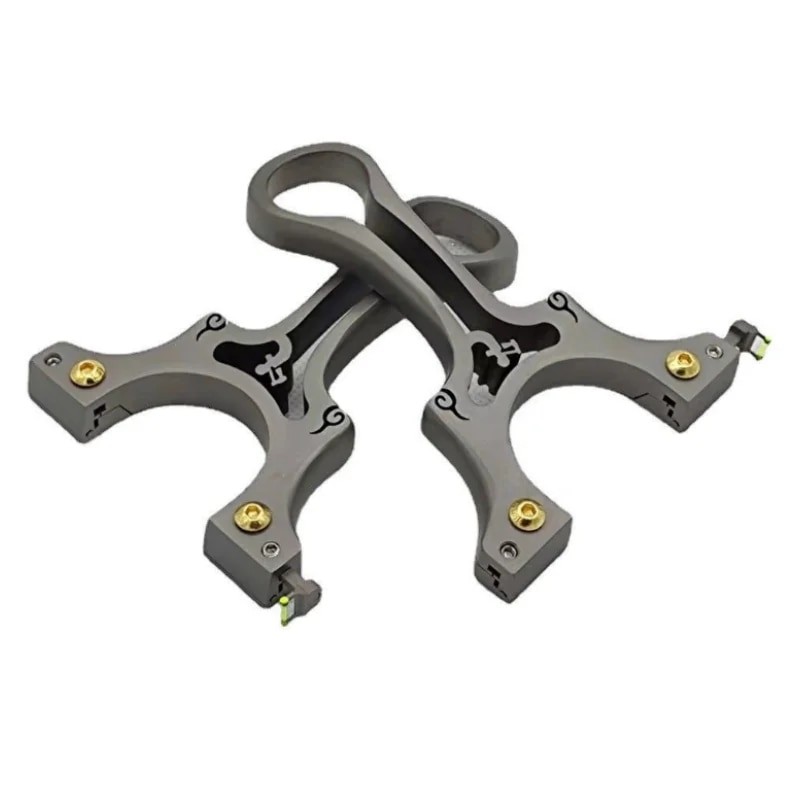 Professional Outdoor Shooting Hunting Slingshot Titanium alloy flat Leather Slingshot Parent child Sports fun toys| |   - AliExpress