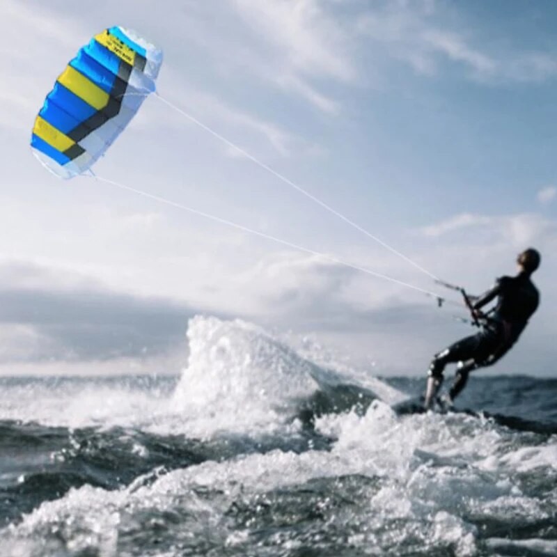 free shipping 0.6 1mdual Line Stunt power Kite soft 40Dkite Parafoil kite surf flying outdoor fun sports kites kiteboard factory| |   - AliExpress