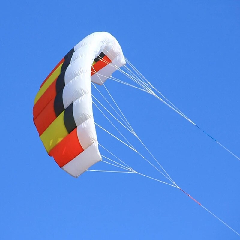 free shipping 0.6 1mdual Line Stunt power Kite soft 40Dkite Parafoil kite surf flying outdoor fun sports kites kiteboard factory| |   - AliExpress
