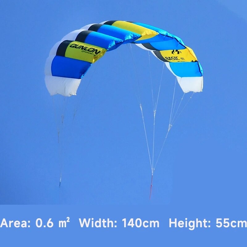 free shipping 0.6 1mdual Line Stunt power Kite soft 40Dkite Parafoil kite surf flying outdoor fun sports kites kiteboard factory| |   - AliExpress