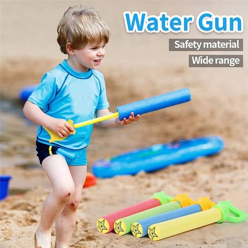 Foam Water Gun Blaster Toy Kids Beach Squirt Pistol Spray Summer Pool Outdoor Fun Eva Toys Family Party Favors Boy Birthday Gift - Water Guns, Blasters & Soakers - AliExpress