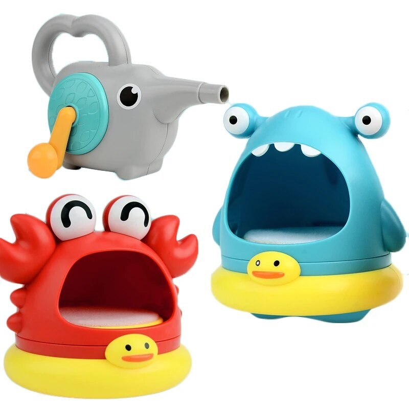 Crab Bubble Blower Summer Toys For Bathroom Shark Soap Bubble Machine Toy For Bathroom Swimming Kids Outdoor Fun Sports Hobbies - Bubbles - AliExpress