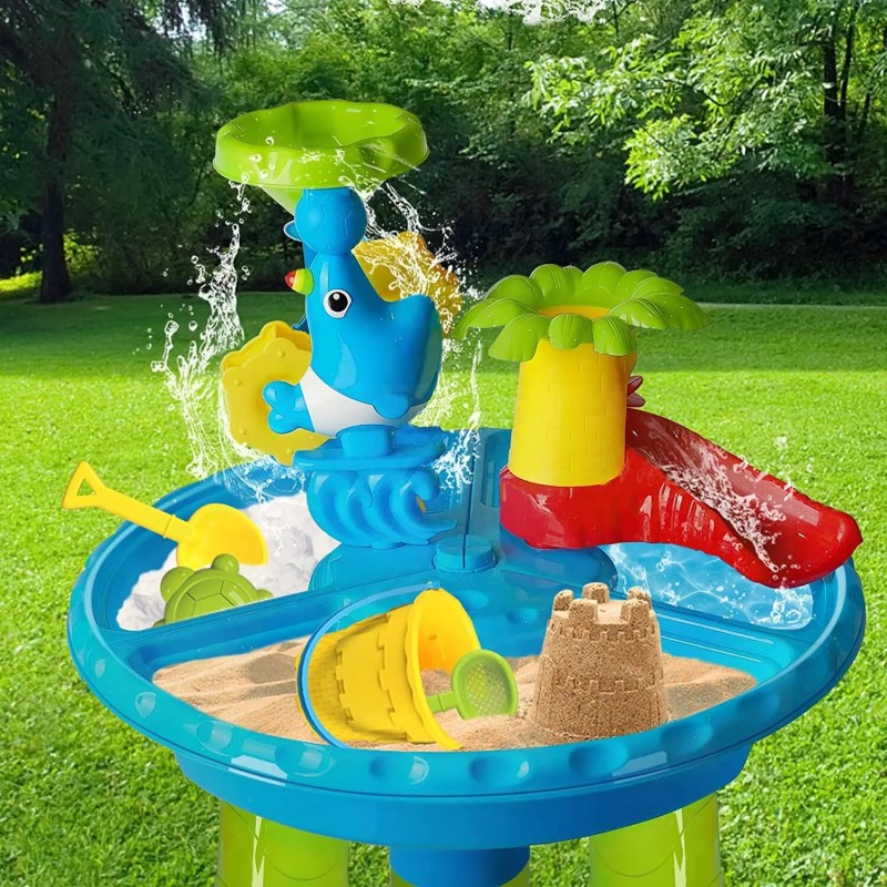 Vatos 3 In 1 Sand Water Table Toys For Kids Splash Water Table Play Toys For Outdoor Fun Sports Water Summer Beach Activity - Beach/sand Toys - AliExpress